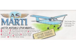AS MARTI Lastik Motorlu Spor Model Uçak