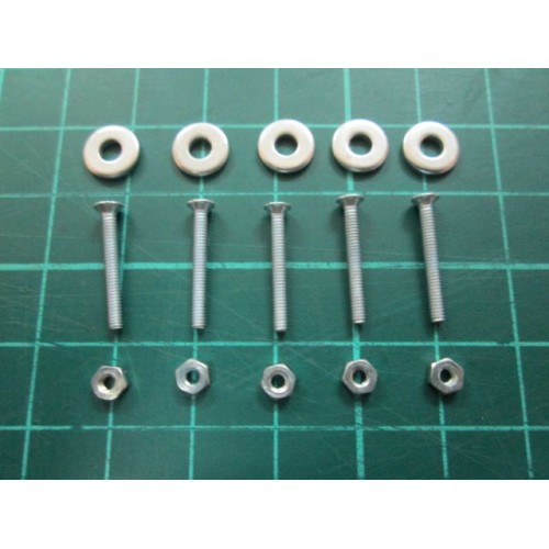 M2 x 10 mm Somun Civata Pul (Havşa Başlı)